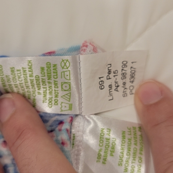 Lilly Pulitzer Shell Me About It Strapless Ruffle Top Seashells - Picture 4 of 5